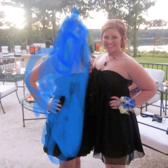 Black Strapless YA dress size L - Picture 7 of 7